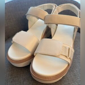 MIA Cream Platform Sandals